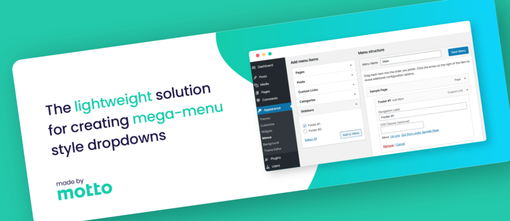 Banner of Native WordPress Mega Menu plugin